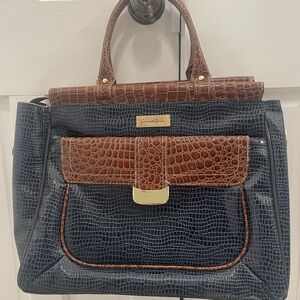 Samantha Brown Dark blue and Black Women's Travel Tote